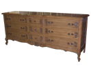 Louis XV Triple Dresser 5009T